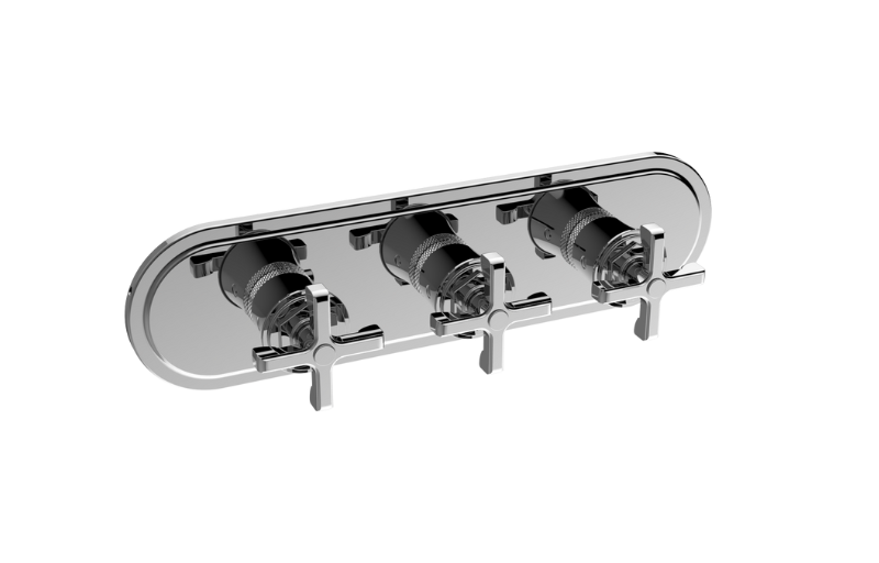GRAFF Vignola G-8187HH-C20E0-T Traditional M-Series Valve Trim with Three Handles (Horizontal Orientation) Main image