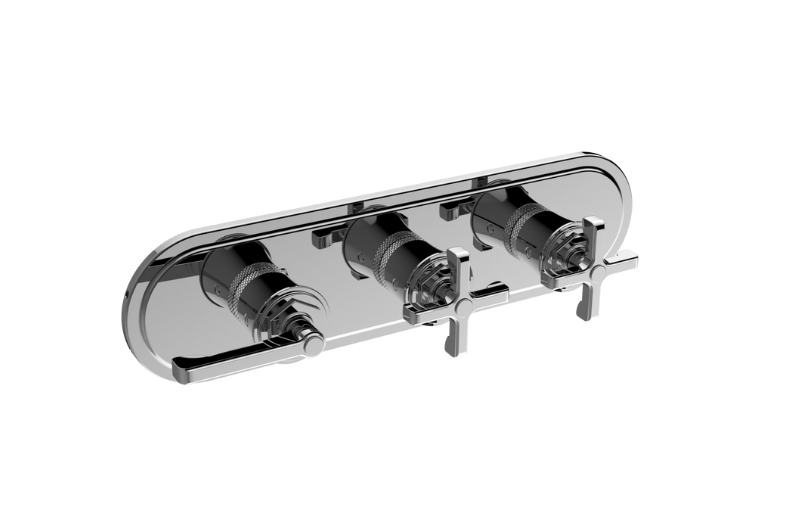 GRAFF Vignola G-8187HH-LM60C20-T Traditional M-Series Valve Trim with Three Handles (Horizontal Orientation)