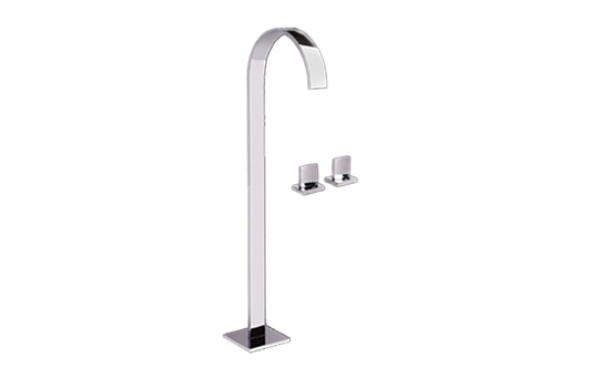 Graff Sade G-1815-C14 Floor-Mounted Vessel Filler W/Deck-Mounted Handles