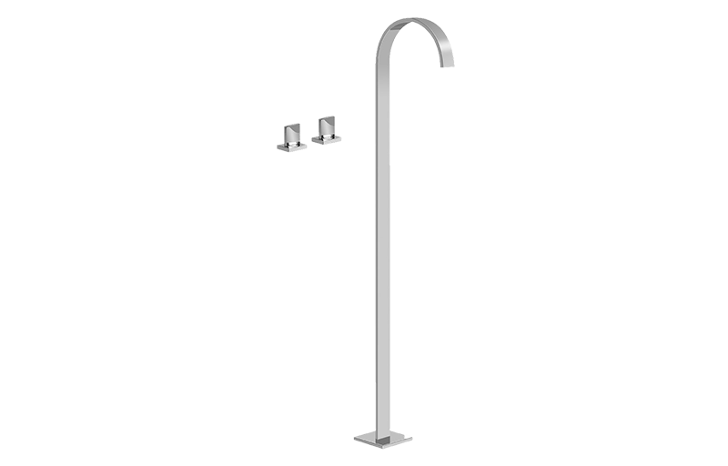 Graff Sade - G-1852-C14B Floor-Mounted Tub Filler w/Deck-Mounted Handles Main image