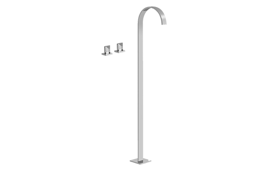 Graff Sade - G-1852-C14B Floor-Mounted Tub Filler w/Deck-Mounted Handles
