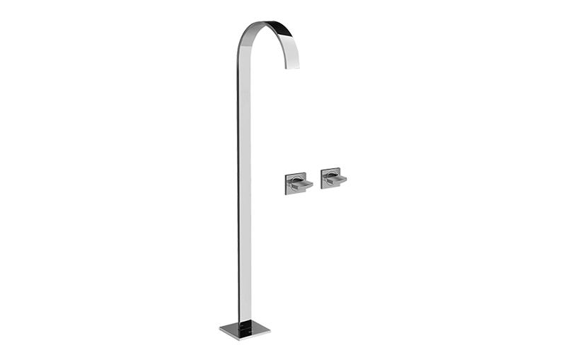 Graff Sade - G-1852-C14U Floor-Mounted Tub Filler w/Wall-Mounted Handles