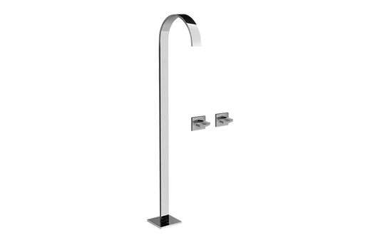 Graff Sade - G-1852-C14U Floor-Mounted Tub Filler w/Wall-Mounted Handles