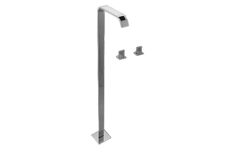 Graff Targa - G-3652-C14U Floor-Mounted Tub Filler w/Wall-Mounted Handles Main image