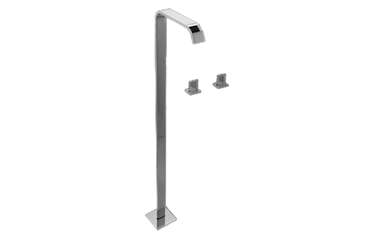 Graff Targa - G-3652-C14U Floor-Mounted Tub Filler w/Wall-Mounted Handles