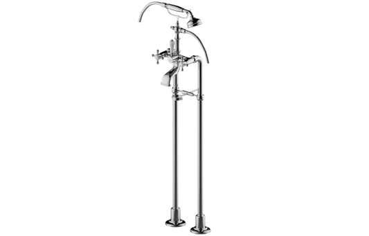 Graff Adley - G-3896-C2 Exposed Floor-Mounted Tub Filler w/Handshower Set