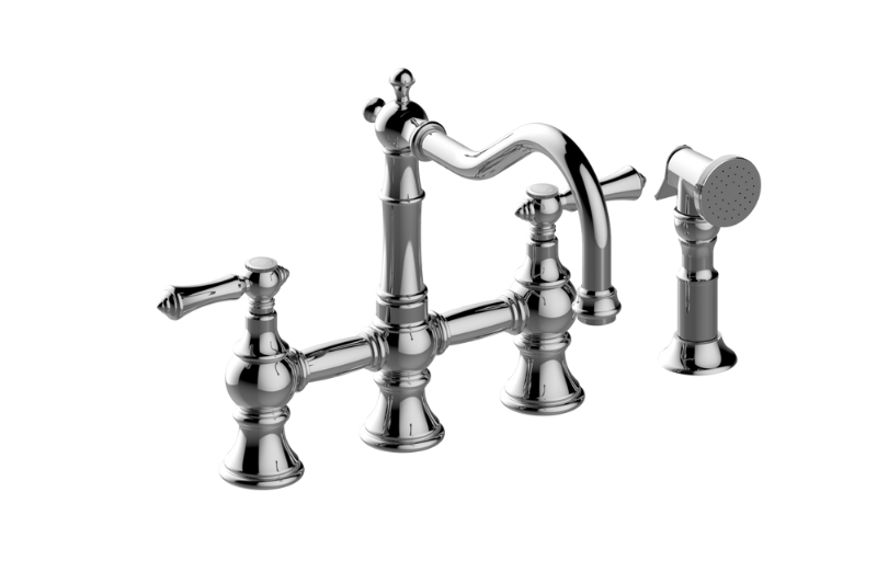 GRAFF Adley G-4846-LM15 Bridge Faucet with Side Spray Main image