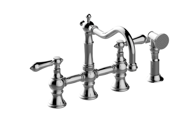 GRAFF Adley G-4846-LM34 Bridge Faucet with Side Spray Main image