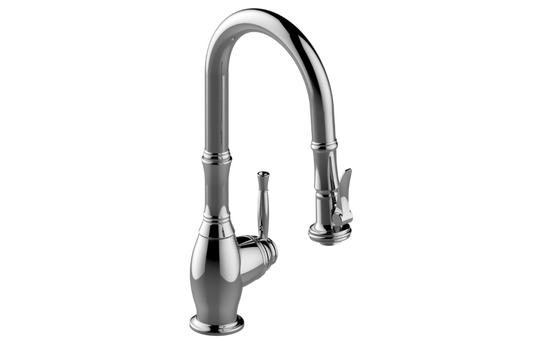 GRAFF Duxbury G-5810-LM68K Pull-Down Bar/Prep Faucet with Chef's Pro Sprayer