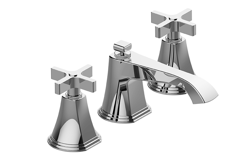 Graff Finezza Uno G-6810-C15B Widespread Lavatory Faucet W/Cross Handle