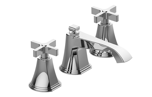 Graff Finezza Uno G-6810-C15B Widespread Lavatory Faucet W/Cross Handle