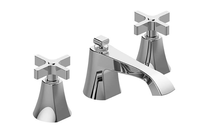 Graff Finezza Due G-6811-C15B Widespread Lavatory Faucet W/Cross Handle