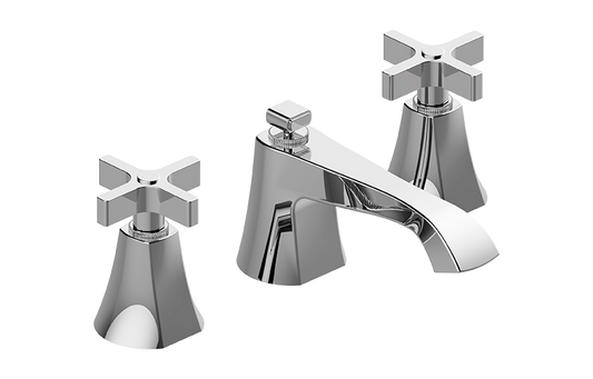 Graff Finezza Due G-6811-C15B Widespread Lavatory Faucet W/Cross Handle