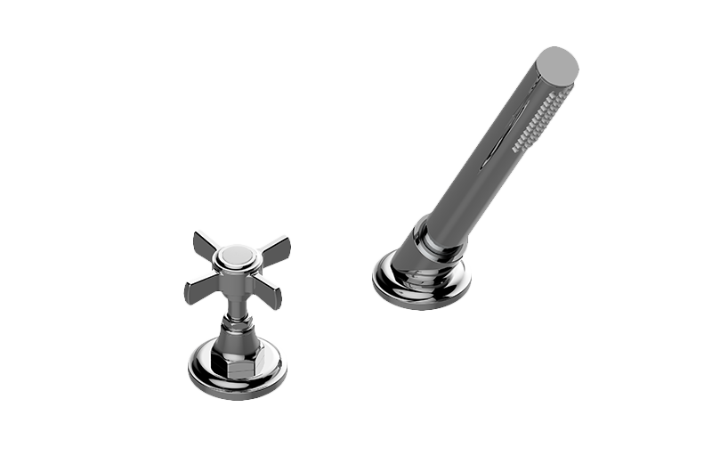 Graff Camden - G-6955-C16B-T Deck-Mounted Handshower & Diverter Set w/Cross Handle (Trim)