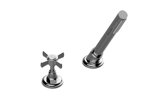 Graff Camden - G-6955-C16B-T Deck-Mounted Handshower & Diverter Set w/Cross Handle (Trim)