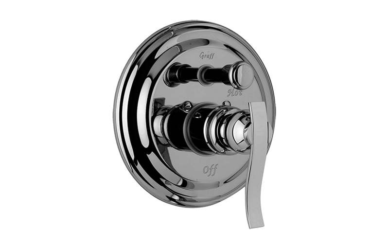 GRAFF Bali G-7065-LM20S-T Pressure Balancing Valve Trim with Handle and Diverter (Trim)