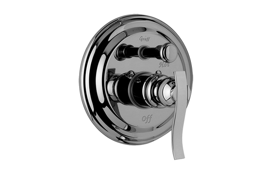GRAFF Bali G-7065-LM20S-T Pressure Balancing Valve Trim with Handle and Diverter (Trim)