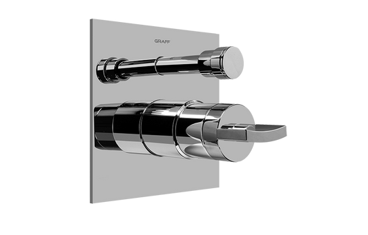GRAFF Sade/Targa/Luna G-7090-C14S-T Pressure Balancing Valve Trim with Handle and Diverter (Trim)