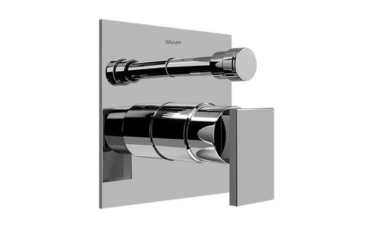 GRAFF Solar G-7090-LM31S-T Pressure Balancing Valve Trim with Handle and Diverter (Trim)