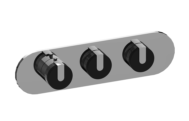 GRAFF MOD+ G-8033H-T MOD+ M-Series Valve Trim with Three Handles (Horizontal Orientation)