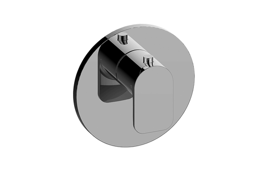 GRAFF Sento G-8037-LM42E-T Round M-Series Thermostatic Valve Trim Plate with Handle