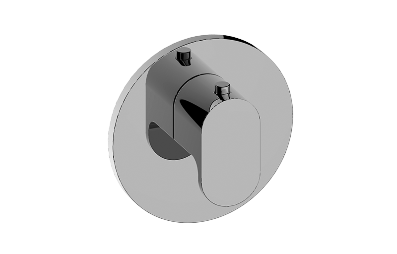 GRAFF Ametis  G-8037-LM44E-T Round M-Series Thermostatic Valve Trim Plate with Handle