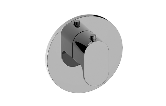 GRAFF Ametis  G-8037-LM44E-T Round M-Series Thermostatic Valve Trim Plate with Handle