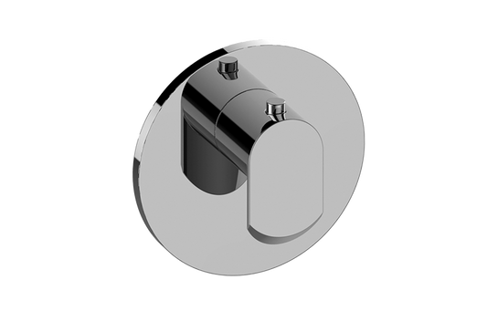 GRAFF Phase G-8037-LM45E-T Round M-Series Thermostatic Valve Trim Plate with Handle