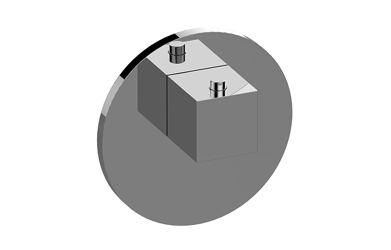 GRAFF Incanto G-8037-SH-T Round M-Series Thermostatic Valve Trim Plate with Handle