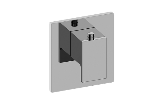 GRAFF Solar G-8043-LM31E-T Square M-Series Thermostatic Valve Trim Plate with Handle