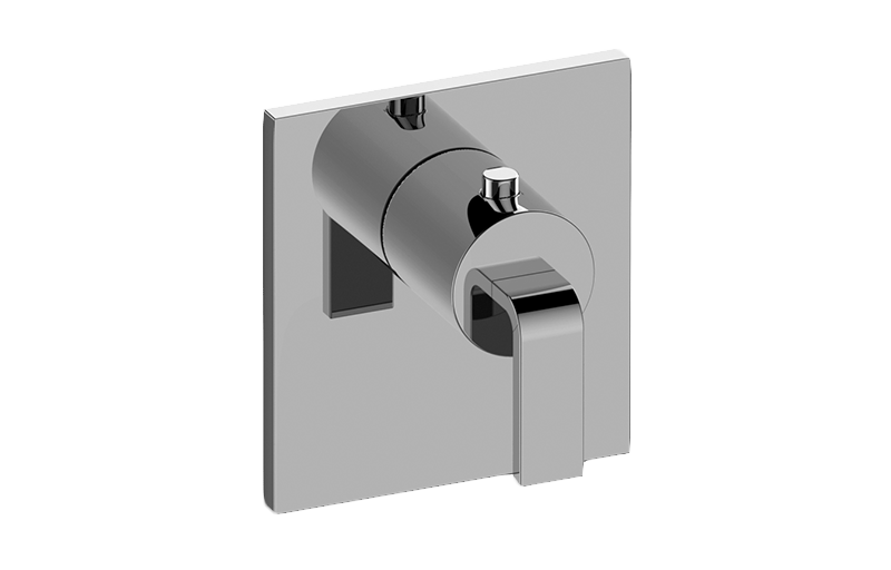 GRAFF Immersion G-8043-LM40E-T Square M-Series Thermostatic Valve Trim Plate with Handle