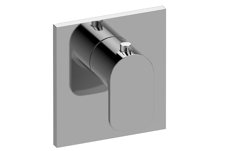 GRAFF Sento G-8043-LM42E-T Square M-Series Thermostatic Valve Trim Plate with Handle
