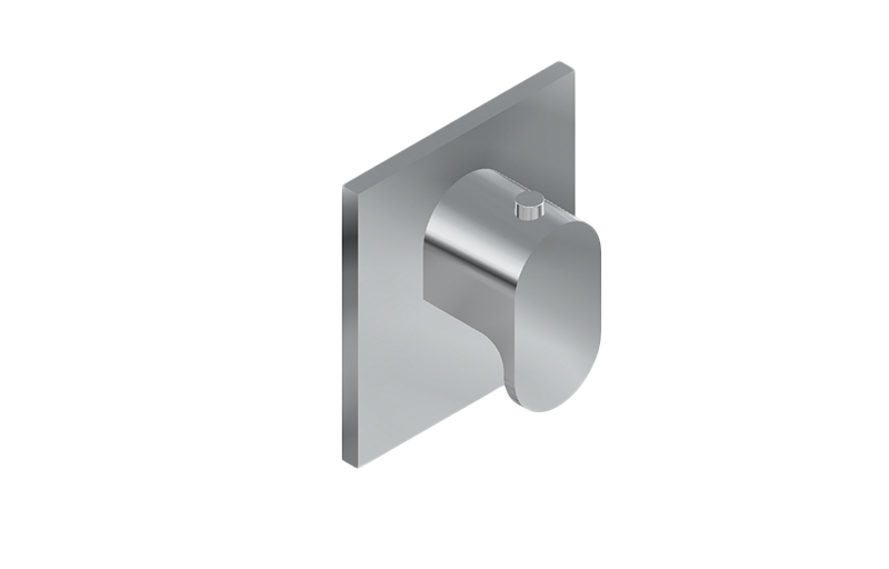GRAFF Ametis  G-8043-LM44E-T Square M-Series Thermostatic Valve Trim Plate with Handle