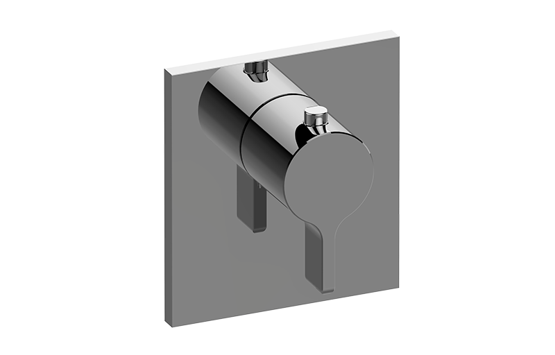 GRAFF Terra G-8043-LM46E-T Square M-Series Thermostatic Valve Trim Plate with Handle