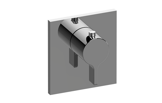 GRAFF Terra G-8043-LM46E-T Square M-Series Thermostatic Valve Trim Plate with Handle