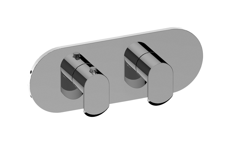 GRAFF Phase G-8047H-LM45E0-T Round M-Series Valve Trim with Two Handles (Horizontal Orientation)