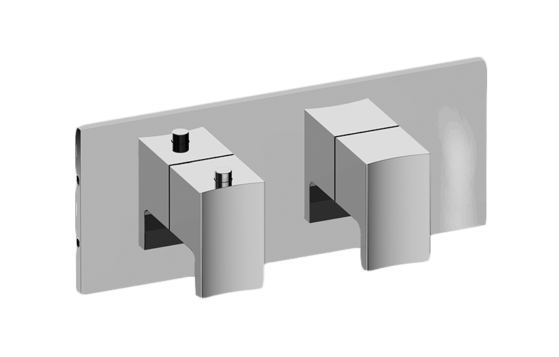 GRAFF Sade/Targa G-8048H-LM36E0-T Square M-Series Valve Trim with Two Handles (Horizontal Orientation)