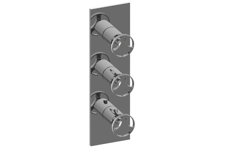 GRAFF Harley G-8057-C19E0-T Square M-Series Valve Trim with Three Handles