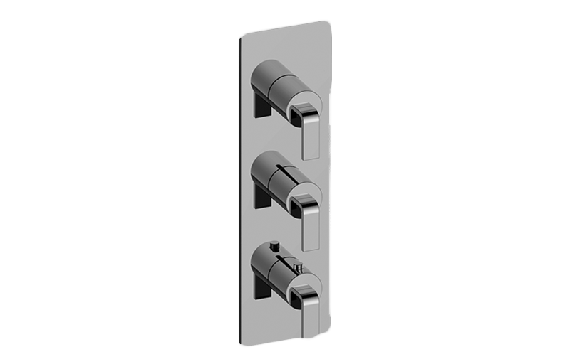 GRAFF Immersion G-8057-LM40E0-T Square M-Series Valve Trim with Three Handles