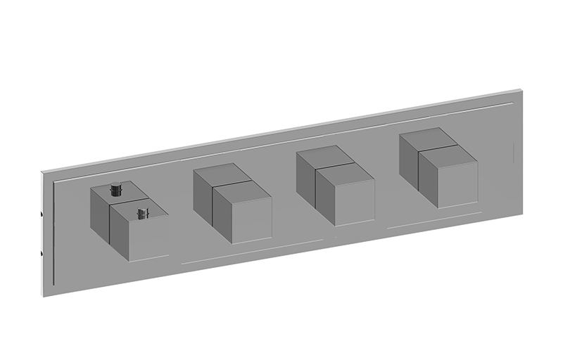 GRAFF M-Series G-8083H-SH0-T Transitional M-Series Valve Trim with Four Handles (Horizontal Orientation)