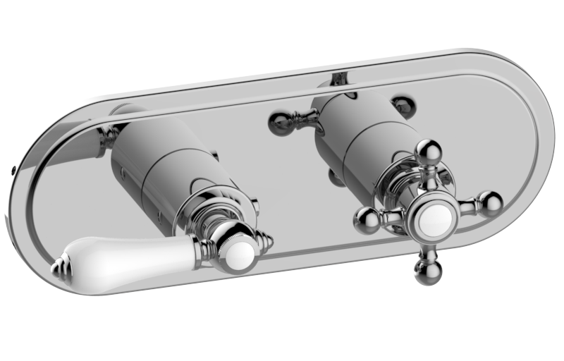 GRAFF Adley G-8086H-LC1C2-T Traditional M-Series Valve Trim with Two Handles (Horizontal Orientation) Main image