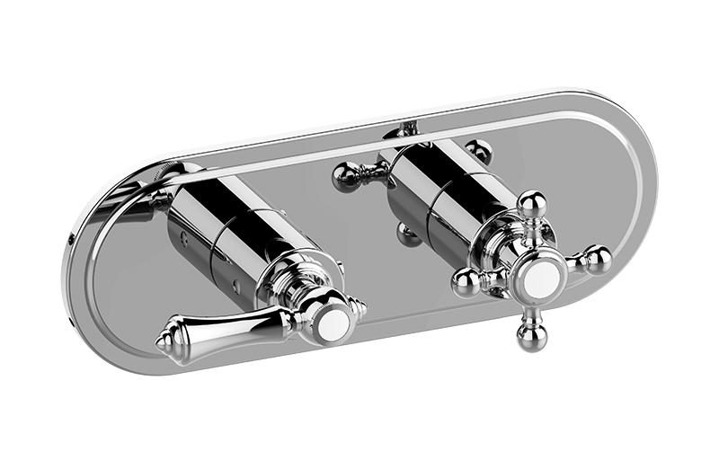 GRAFF Adley G-8086H-LM15C2-T Traditional M-Series Valve Trim with Two Handles (Horizontal Orientation)