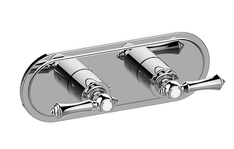 GRAFF Adley G-8086H-LM15E0-T Traditional M-Series Valve Trim with Two Handles (Horizontal Orientation) Main image
