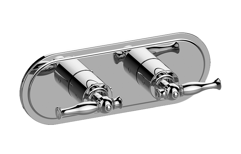 GRAFF Lauren G-8086H-LM22E0-T Traditional M-Series Valve Trim with Two Handles (Horizontal Orientation)