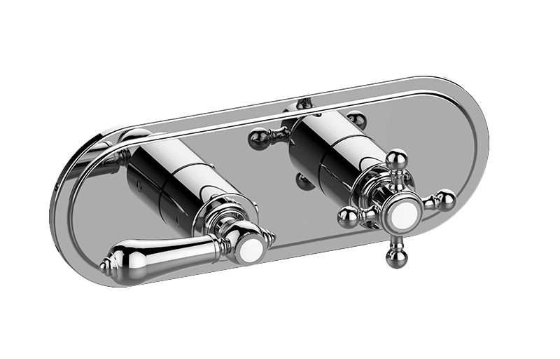 GRAFF Adley G-8086H-LM34C2-T Traditional M-Series Valve Trim with Two Handles (Horizontal Orientation)