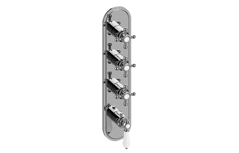 GRAFF Adley G-8088-LC1C2-T Traditional M-Series Valve Trim with Four Handles