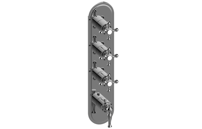 GRAFF Lauren G-8088-LM22C2-T Traditional M-Series Valve Trim with Four Handles