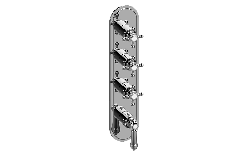 GRAFF Adley G-8088-LM34C2-T Traditional M-Series Valve Trim with Four Handles Main image