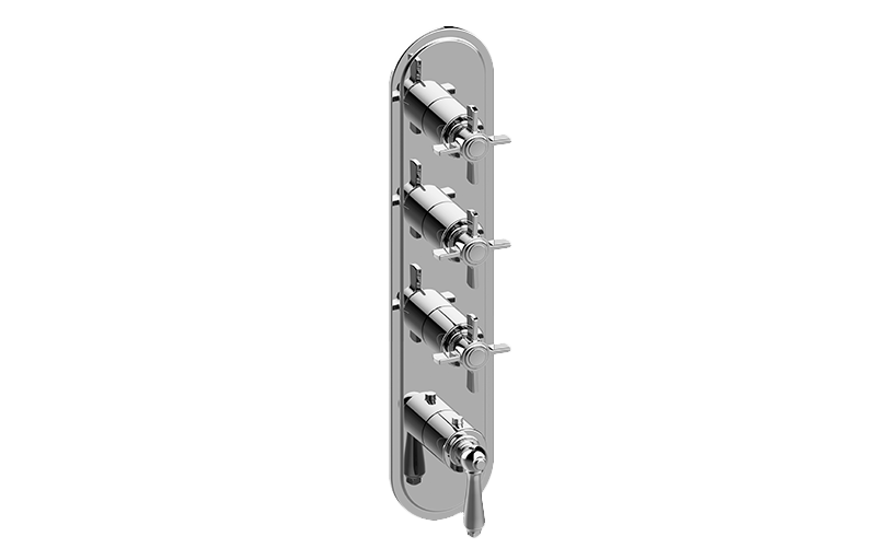 GRAFF Camden G-8088-LM48C16-T Traditional M-Series Valve Trim with Four Handles Main image