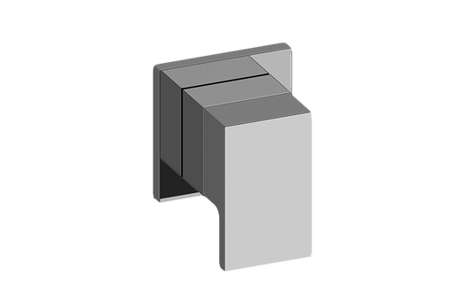GRAFF Solar G-8098-LM31E1-T Square M-Series Stop/Volume Control Valve Trim with Handle